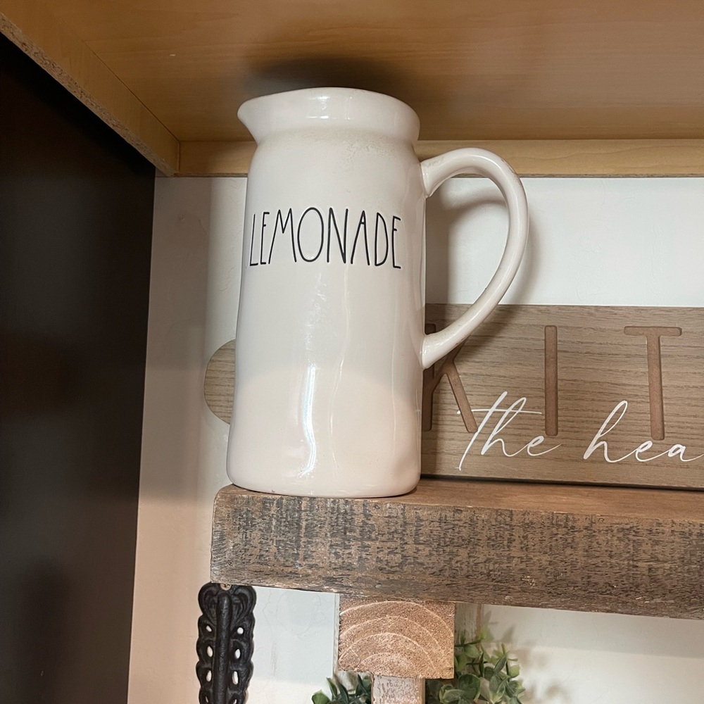 Rae Dunn White Ceramic Lemonade Pitcher